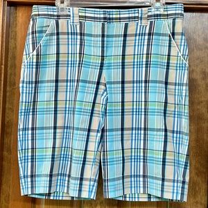 Tommy Bahama Bermuda Shorts Golf‎ Plaid Sz 8 EUC